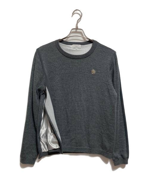 LANVIN SPORT（ランバン スポーツ）LANVIN SPORT (ランバン スポーツ) クルーネックニット グレー サイズ:40の古着・服飾アイテム