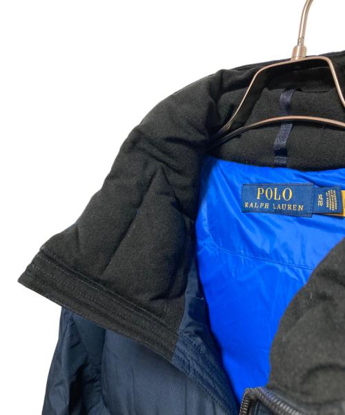 POLO RALPH LAUREN（ポロ・ラルフローレン）POLO RALPH LAUREN (ポロ・ラルフローレン) ビッグポニー スタンドフードダウンジャケット ネイビー サイズ:XLの古着・服飾アイテム