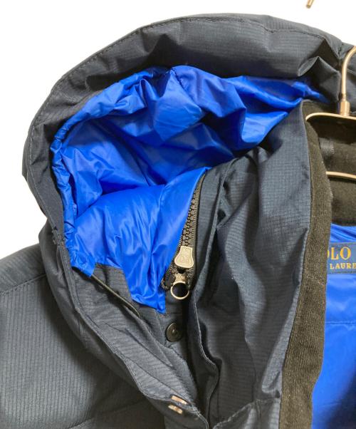 POLO RALPH LAUREN（ポロ・ラルフローレン）POLO RALPH LAUREN (ポロ・ラルフローレン) ビッグポニー スタンドフードダウンジャケット ネイビー サイズ:XLの古着・服飾アイテム