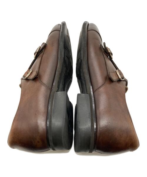 AIR WALK（エアウォーク）AIR WALK (エアウォーク) GEL-BIZ モンクストラップシューズ ブラウン サイズ:25cmの古着・服飾アイテム