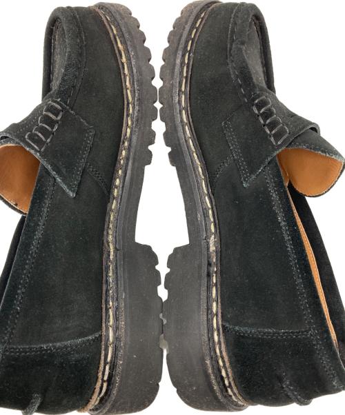 berwick（バーウィック）berwick (バーウィック) スウェードローファー ブラック サイズ: 6 1/2の古着・服飾アイテム