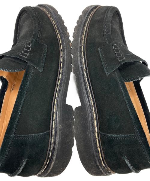 berwick（バーウィック）berwick (バーウィック) スウェードローファー ブラック サイズ: 6 1/2の古着・服飾アイテム