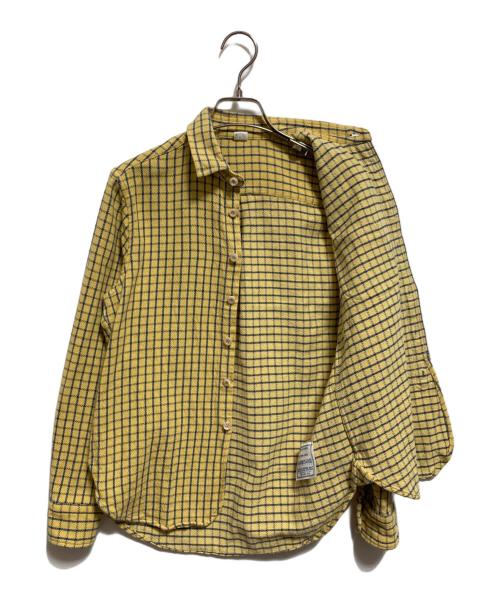 45R（フォーティファイブ・アール）45R (フォーティファイブ・アール) インドネルの908ローファーちび襟シャツ イエロー サイズ:-の古着・服飾アイテム