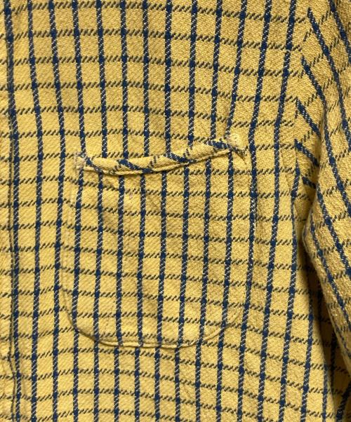 45R（フォーティファイブ・アール）45R (フォーティファイブ・アール) インドネルの908ローファーちび襟シャツ イエロー サイズ:-の古着・服飾アイテム