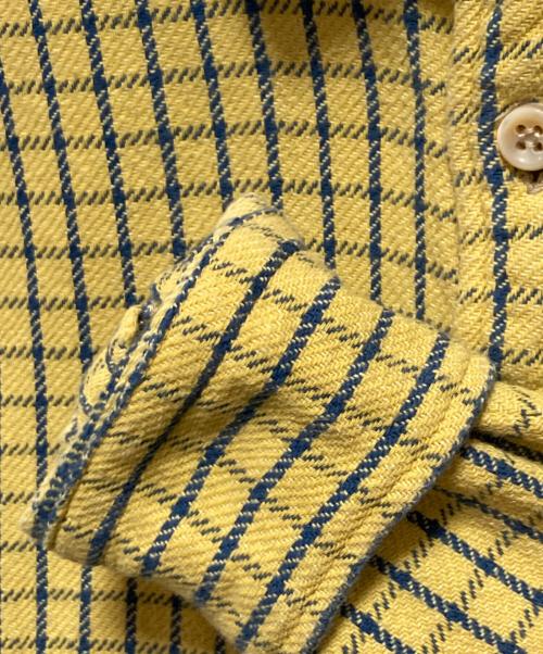 45R（フォーティファイブ・アール）45R (フォーティファイブ・アール) インドネルの908ローファーちび襟シャツ イエロー サイズ:-の古着・服飾アイテム