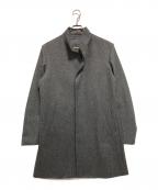 Paul Stuartポールスチュアート）の古着「ウールカシミヤウーステッドスタンドカラーコート」｜グレー