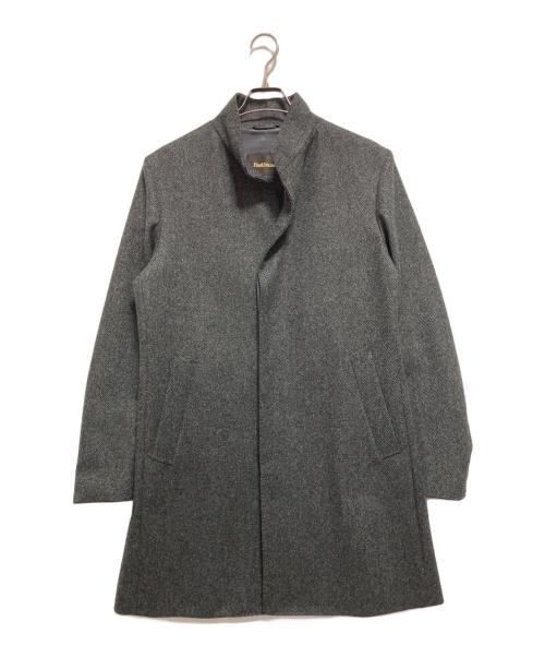 Paul Stuart（ポールスチュアート）Paul Stuart (ポールスチュアート) ウールカシミヤウーステッドスタンドカラーコート グレー サイズ:SIZE 48の古着・服飾アイテム