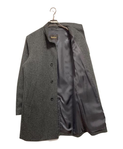 Paul Stuart（ポールスチュアート）Paul Stuart (ポールスチュアート) ウールカシミヤウーステッドスタンドカラーコート グレー サイズ:SIZE 48の古着・服飾アイテム