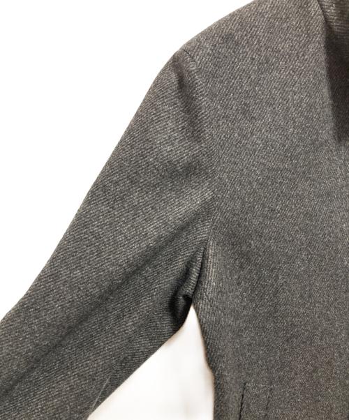 Paul Stuart（ポールスチュアート）Paul Stuart (ポールスチュアート) ウールカシミヤウーステッドスタンドカラーコート グレー サイズ:SIZE 48の古着・服飾アイテム