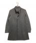 Paul Stuart（ポールスチュアート）の古着「ウールカシミヤウーステッドスタンドカラーコート」｜グレー