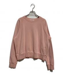 JOURNAL STANDARD relume（ジャーナルスタンダード レリューム）の古着「サイドリブコンパクトスウェット」｜ピンク