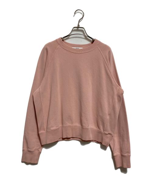 JOURNAL STANDARD relume（ジャーナルスタンダード レリューム）JOURNAL STANDARD relume (ジャーナルスタンダード レリューム) サイドリブコンパクトスウェット ピンク サイズ:FREEの古着・服飾アイテム