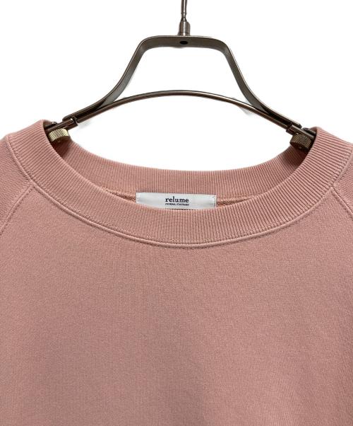 JOURNAL STANDARD relume（ジャーナルスタンダード レリューム）JOURNAL STANDARD relume (ジャーナルスタンダード レリューム) サイドリブコンパクトスウェット ピンク サイズ:FREEの古着・服飾アイテム