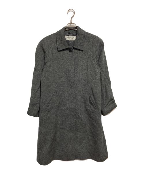 BALMAIN（バルマン）BALMAIN (バルマン) ロングコート グレー サイズ:9の古着・服飾アイテム