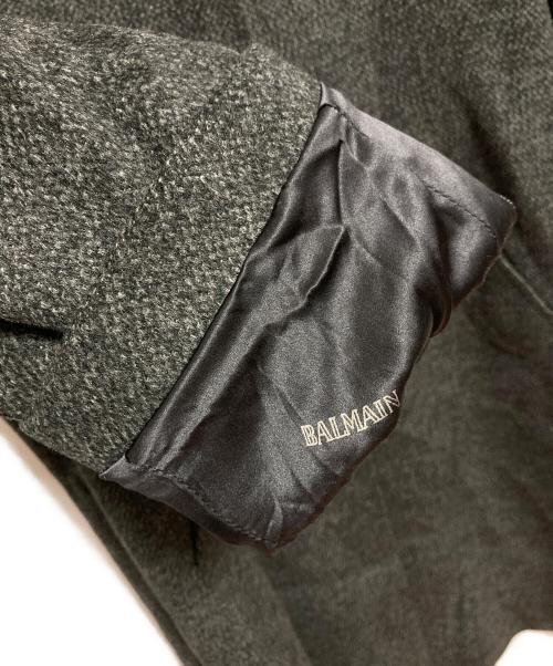 BALMAIN（バルマン）BALMAIN (バルマン) ロングコート グレー サイズ:9の古着・服飾アイテム