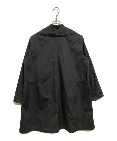 TOKUKO1erVOL（トクコプルミエヴォル）TOKUKO1erVOL (トクコプルミエヴォル) 総柄裏地ジップアップコート ブラック サイズ:9の古着・服飾アイテム