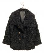 cherimiシェリミー）の古着「プードルファーコート」｜ブラック