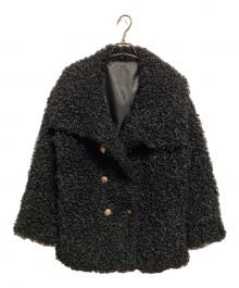 cherimi（シェリミー）の古着「プードルファーコート」｜ブラック