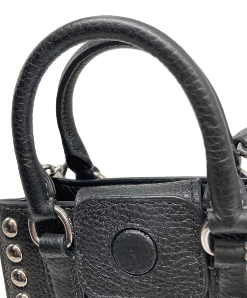 COACH（コーチ）COACH (コーチ) ノースサウススタッズ 2WAYショルダーバッグ ブラックの古着・服飾アイテム