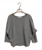 SOEJUソージュ）の古着「ウールライクコクーンブラウス8分袖」｜グレー