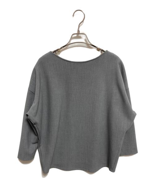SOEJU（ソージュ）SOEJU (ソージュ) ウールライクコクーンブラウス8分袖 グレー サイズ:Ｍの古着・服飾アイテム