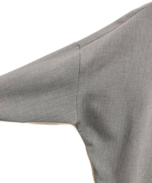 SOEJU（ソージュ）SOEJU (ソージュ) ウールライクコクーンブラウス8分袖 グレー サイズ:Ｍの古着・服飾アイテム