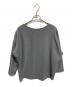 SOEJU (ソージュ) ウールライクコクーンブラウス8分袖 グレー サイズ:Ｍ：5000円