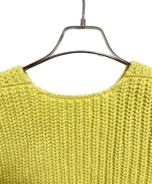 FUMIKA UCHIDA（フミカウチダ）FUMIKA UCHIDA (フミカウチダ) 3G Mix Shetland OVER FRILL VEST イエロー サイズ:34の古着・服飾アイテム