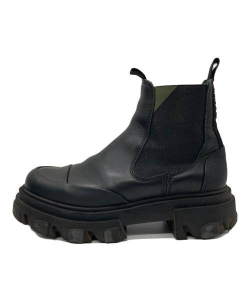 GANNI（ガニー）Ganni (ガニー) チェルシーブーツ ブラック サイズ:36の古着・服飾アイテム