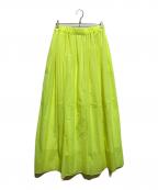LE PHILル フィル）の古着「ナイロンロングスカート」｜イエロー