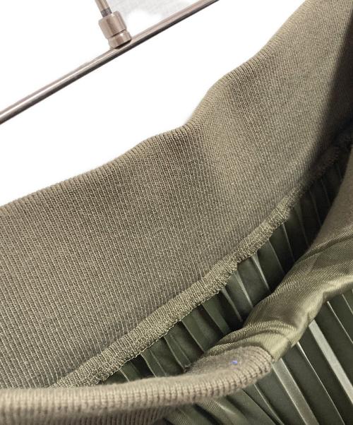 sacai（サカイ）sacai (サカイ) 20SS ドッキング アコーディオン プリーツスカート ベージュ サイズ:34の古着・服飾アイテム