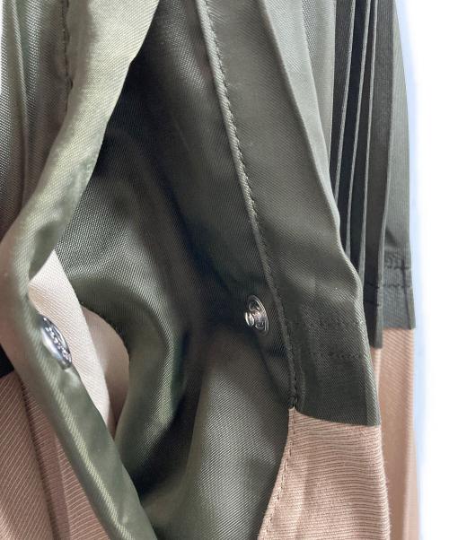 sacai（サカイ）sacai (サカイ) 20SS ドッキング アコーディオン プリーツスカート ベージュ サイズ:34の古着・服飾アイテム
