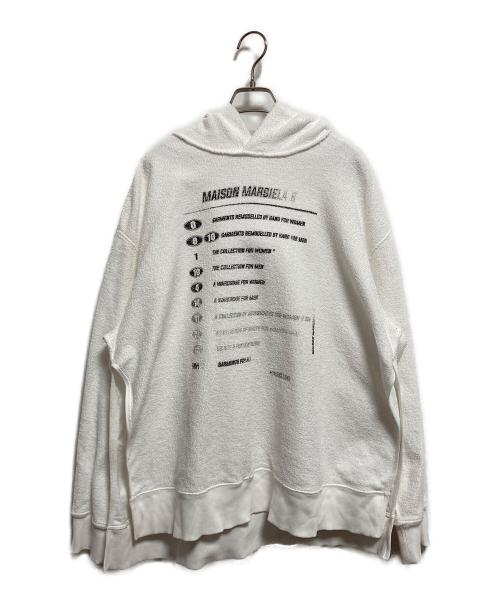 MM6 Maison Margiela（エムエムシックスメゾンマルジェラ）MM6 Maison Margiela (エムエムシックスメゾンマルジェラ) 21SS LOGO OVERSIZED HOODIE ホワイト サイズ:Mの古着・服飾アイテム