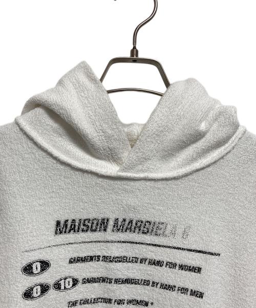 MM6 Maison Margiela（エムエムシックスメゾンマルジェラ）MM6 Maison Margiela (エムエムシックスメゾンマルジェラ) 21SS LOGO OVERSIZED HOODIE ホワイト サイズ:Mの古着・服飾アイテム