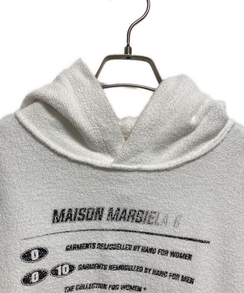 MM6 Maison Margiela（エムエムシックスメゾンマルジェラ）MM6 Maison Margiela (エムエムシックスメゾンマルジェラ) 21SS LOGO OVERSIZED HOODIE ホワイト サイズ:Mの古着・服飾アイテム