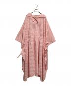 mexipaメキパ）の古着「メキシカンマキシポンチョ」｜ピンク