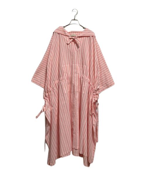 mexipa（メキパ）mexipa (メキパ) メキシカンマキシポンチョ ピンク サイズ:Sの古着・服飾アイテム