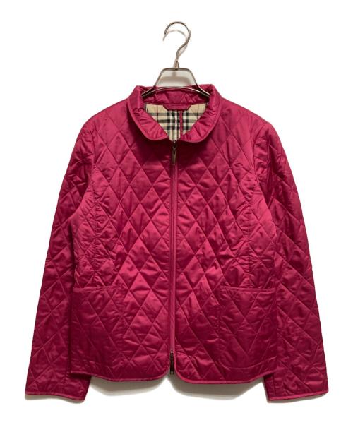 BURBERRY LONDON（バーバリーロンドン）BURBERRY LONDON (バーバリーロンドン) キルティングジャケット ピンク サイズ:9の古着・服飾アイテム