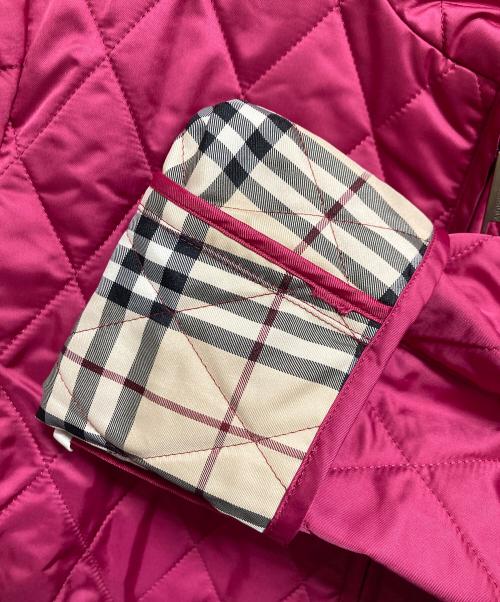 BURBERRY LONDON（バーバリーロンドン）BURBERRY LONDON (バーバリーロンドン) キルティングジャケット ピンク サイズ:9の古着・服飾アイテム