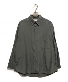 Graphpaper（グラフペーパー）の古着「Broad Oversized L/S Regular Collar Shirt」｜ブラック