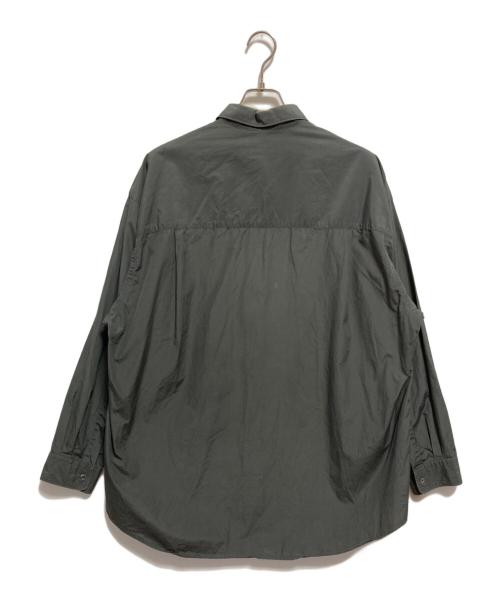 Graphpaper（グラフペーパー）Graphpaper (グラフペーパー) Broad Oversized L/S Regular Collar Shirt ブラック サイズ:FREEの古着・服飾アイテム