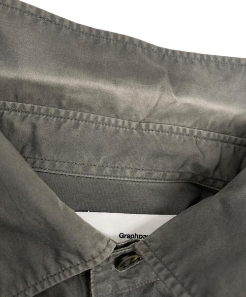 Graphpaper（グラフペーパー）Graphpaper (グラフペーパー) Broad Oversized L/S Regular Collar Shirt ブラック サイズ:FREEの古着・服飾アイテム