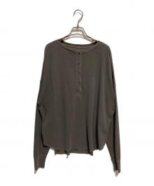 FRAMeWORK（フレームワーク）の古着「サーフニットヘンリーTee」｜ブラウン