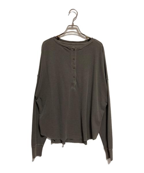FRAMeWORK（フレームワーク）FRAMeWORK (フレームワーク) サーフニットヘンリーTee ブラウン サイズ:FREEの古着・服飾アイテム