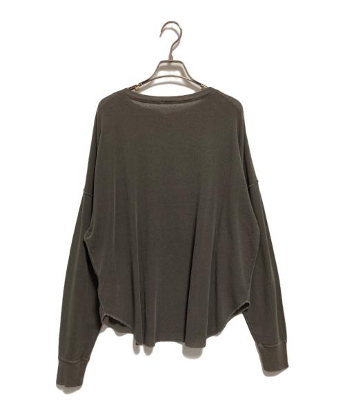 FRAMeWORK（フレームワーク）FRAMeWORK (フレームワーク) サーフニットヘンリーTee ブラウン サイズ:FREEの古着・服飾アイテム