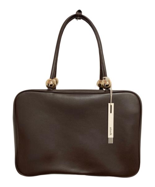 atneK（アトネック）atneK (アトネック) Scrap Book (スクラップブック) メタルボールボストン ブラウンの古着・服飾アイテム