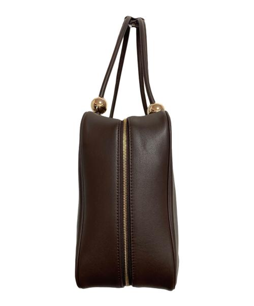 atneK（アトネック）atneK (アトネック) Scrap Book (スクラップブック) メタルボールボストン ブラウンの古着・服飾アイテム