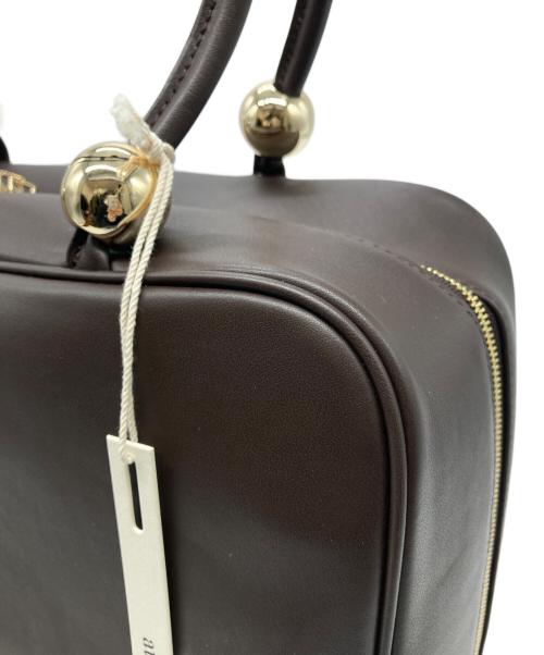 atneK（アトネック）atneK (アトネック) Scrap Book (スクラップブック) メタルボールボストン ブラウンの古着・服飾アイテム