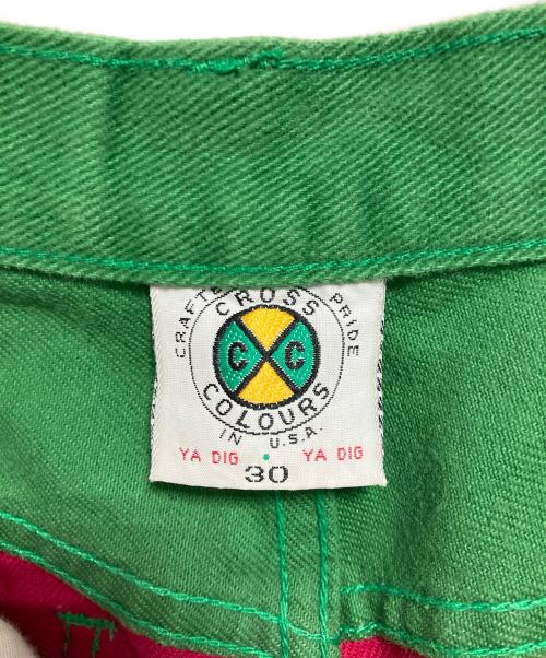 CROSS COLOURS（クロスカラーズ）CROSS COLOURS (クロスカラーズ) デニムバギーパンツ ブラック サイズ: 76cm (W30）の古着・服飾アイテム