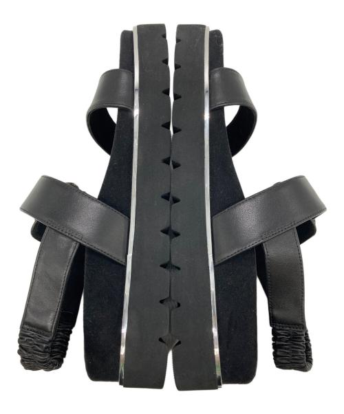 GINZA kanematsu（ギンザ カネマツ）GINZA Kanematsu (ギンザ カネマツ) ビジューサンダル ブラック サイズ:24cmの古着・服飾アイテム